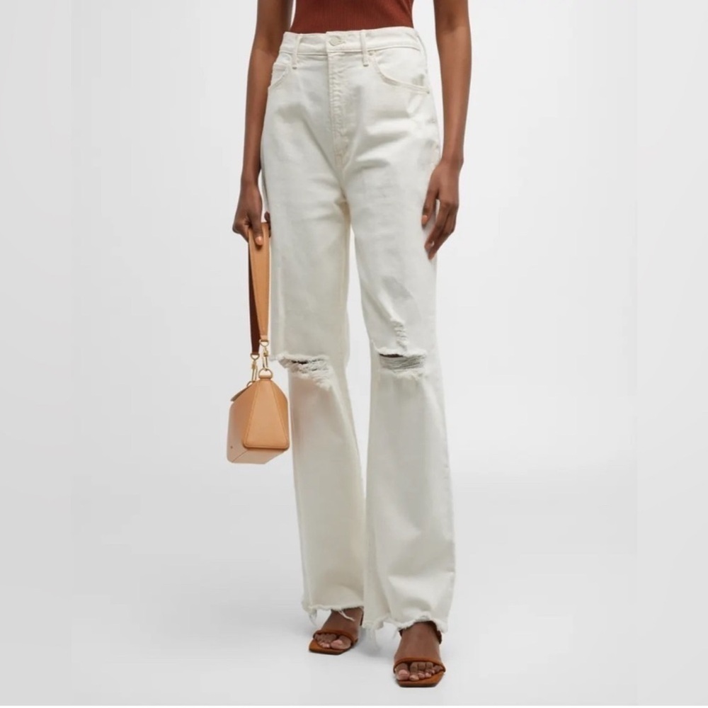 MOTHER High Rise Tunnel Vision Sneak Jeans
